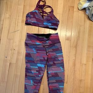 Victoria’s Secret athletic wear . Capris and top